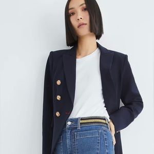 Veronica Beard Miller Dickey Navy Blazer 8